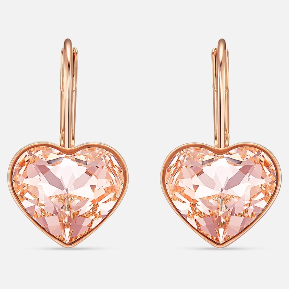 Swarovski Bella Heart Pierced Earrings